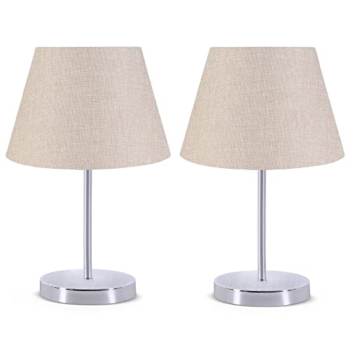 Satz von 2 Nachtlampen 37cm taupe Farbe von WELL HOME MOBILIARIO & DECORACIÓN