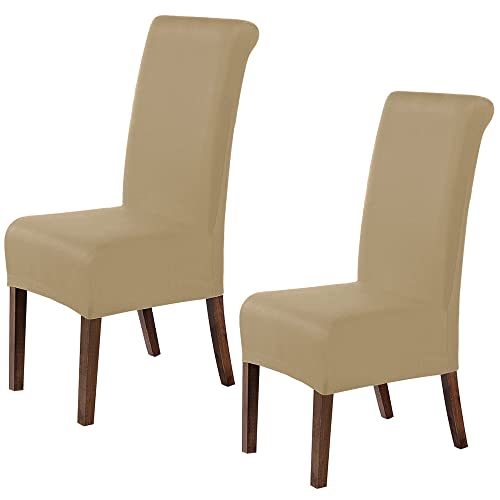 2er-Set schmutzabweisende Stuhlhussen ALBA Ecru von WELL HOME MOBILIARIO & DECORACIÓN