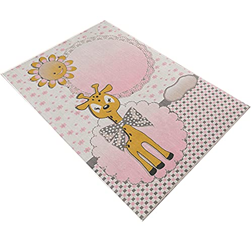 Bedruckter Polyesterteppich 120 x 180cm Modell Ribonaffe multicolor von WELL HOME MOBILIARIO & DECORACIÓN
