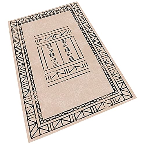 Bedruckter Polyesterteppich 140 x 220cm Nine Modell creme von WELL HOME MOBILIARIO & DECORACIÓN