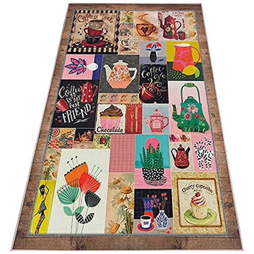 WELL HOME MOBILIARIO & DECORACIÓN Teppich aus Polyester, Bedruckt, 160 x 230 cm, Modell Noticeboard, Mehrfarbig von WELL HOME MOBILIARIO & DECORACIÓN
