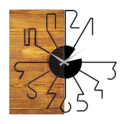 Alternative dekorative Wanduhr aus Holz von WELL HOME MOBILIARIO & DECORACIÓN