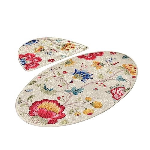 Badezimmerteppich-Set (2-teilig) Blumen von WELL HOME MOBILIARIO & DECORACIÓN