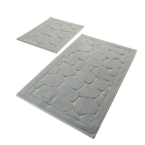 Badteppich-Set (2-teilig) grau von WELL HOME MOBILIARIO & DECORACIÓN