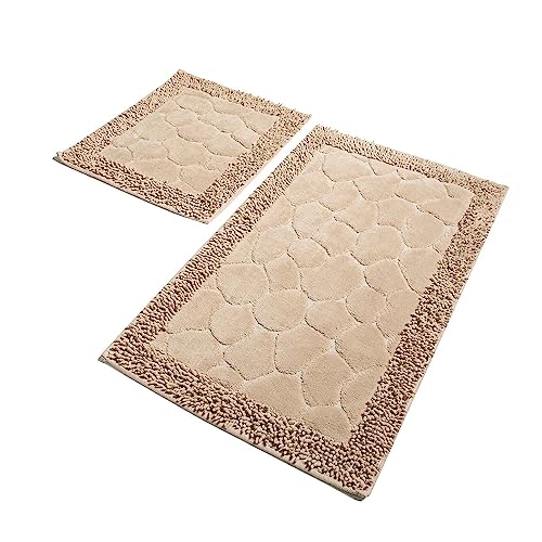 Badteppich Set 2-teilig Hellbraun von WELL HOME MOBILIARIO & DECORACIÓN