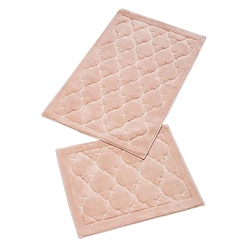 Badteppich Set 2-teilig Lachs von WELL HOME MOBILIARIO & DECORACIÓN