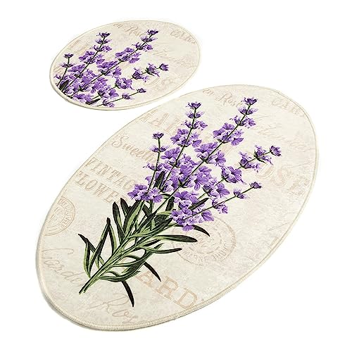 Badteppich Set 2-teilig Lavendel von WELL HOME MOBILIARIO & DECORACIÓN