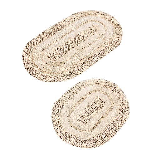 Badteppich Set 2-teilig beige von WELL HOME MOBILIARIO & DECORACIÓN