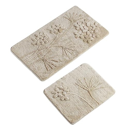 Badteppich Set 2-teilig beige von WELL HOME MOBILIARIO & DECORACIÓN