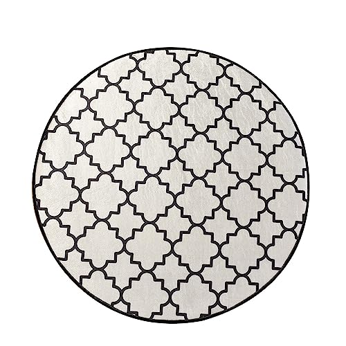 Badteppich weiß mit schwarzem Aufdruck von WELL HOME MOBILIARIO & DECORACIÓN