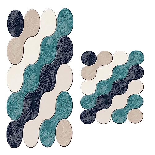 Badvorleger-Set (2-teilig) blau von WELL HOME MOBILIARIO & DECORACIÓN