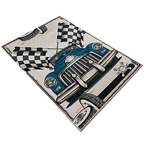 ClassiCar mehrfarbig bedruckter Polyesterteppich 100 x 150cm Modell ClassiCar mehrfarbig ClassiCar mehrfarbig bedruckter Polyesterteppich 100 x 150cm Modell ClassiCar mehrfarbig von WELL HOME MOBILIARIO & DECORACIÓN