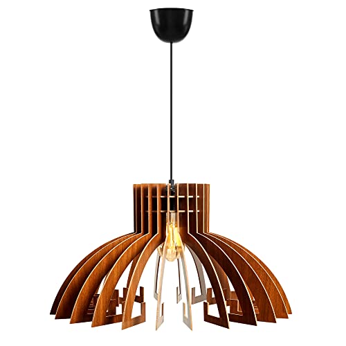 Deckenleuchte 55 cm, Nussbaum, Typ e 27 max 45 - 60 w, Kollektion Covadonga,, Fassung E 27 Max 45 - 60 Deckenleuchte 55 cm, Nussbaum, Typ e 27 max 45 - 60 w, Kollektion Covadonga,, Fassung E 27 Max 45 - 60 von WELL HOME MOBILIARIO & DECORACIÓN