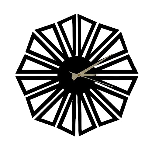 Dekorative Metall-Wanduhr im Stil Dreiecke von WELL HOME MOBILIARIO & DECORACIÓN