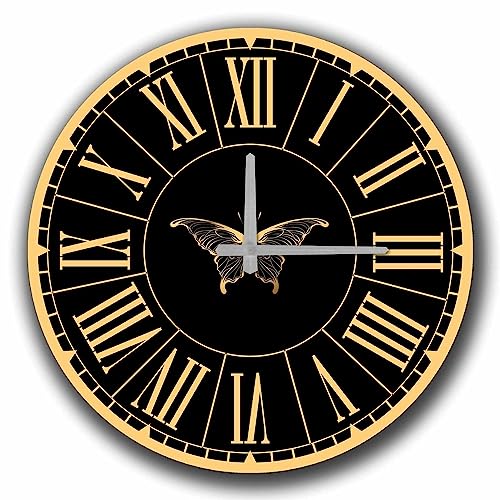 Dekorative Uhr MDF Gold und Weiß von WELL HOME MOBILIARIO & DECORACIÓN