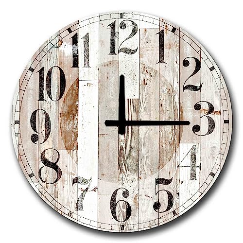 Dekorative Uhr aus MDF-Platte, Weiß von WELL HOME MOBILIARIO & DECORACIÓN