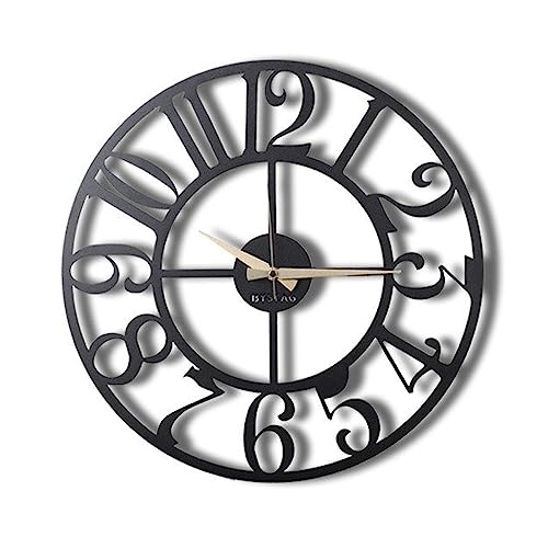 Dekorative Wanduhr aus Metall, Stil: einfach, 70 x 70 cm von WELL HOME MOBILIARIO & DECORACIÓN