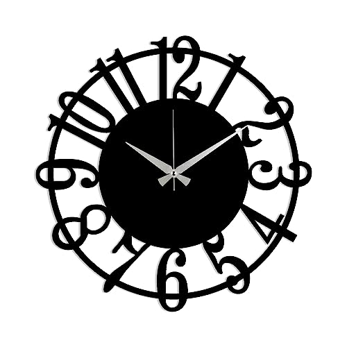 Dekorative runde Wanduhr Metal mit Zahlen von WELL HOME MOBILIARIO & DECORACIÓN