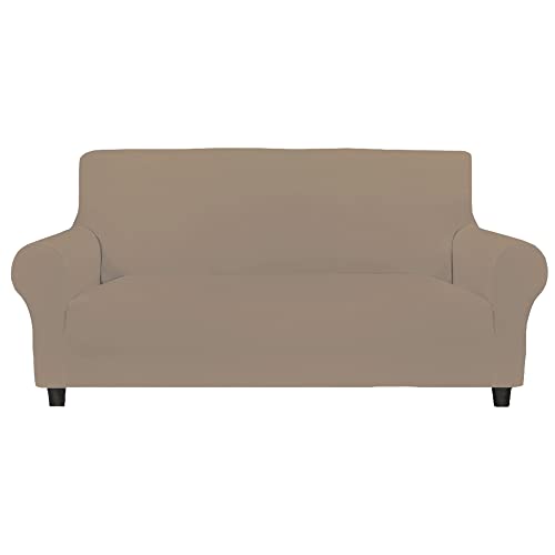 Fleckabweisender Stretch-Sofabezug 2-Sitzer ALBA Cream von WELL HOME MOBILIARIO & DECORACIÓN