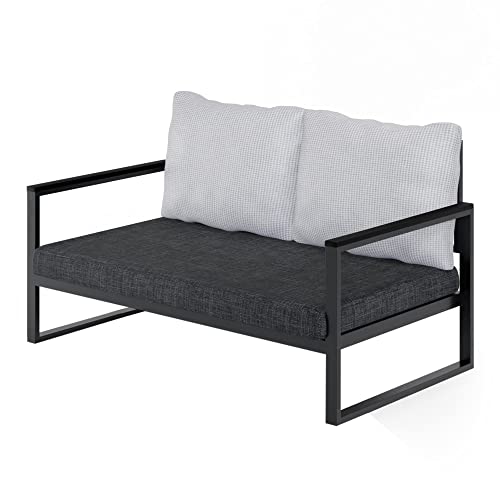 Gartensofa 2-Sitzer anthrazit von WELL HOME MOBILIARIO & DECORACIÓN