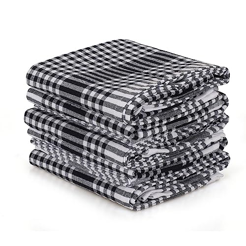 Geschirrtücher Set 10-teilig schwarz weiß von WELL HOME MOBILIARIO & DECORACIÓN