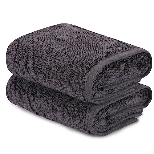 Handtuch-Set, 2-teilig, dunkelgrau von WELL HOME MOBILIARIO & DECORACIÓN
