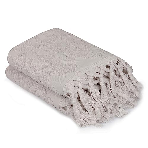 Handtuch-Set 2-teilig Ecru von WELL HOME MOBILIARIO & DECORACIÓN