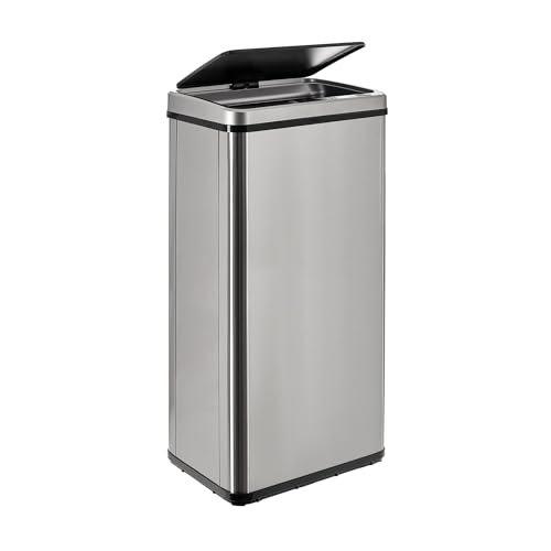 Intelligenter Mülleimer ohne Beine mit automatischem Öffnen oder manuellem Kontakt, 60 l, Höhe: 79,5 x 35,5 x 26 cm, Grau. Intelligenter Mülleimer ohne Beine mit automatischem Öffnen oder manuellem Kontakt, 60 l, Höhe: 79,5 x 35,5 x 26 cm, Grau. von WELL HOME MOBILIARIO & DECORACIÓN
