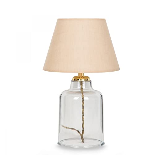 WELL HOME MOBILIARIO & DECORACIÓN Nachtlampe 30 cm. hellbraun, Typ E27 Max 60 W von WELL HOME MOBILIARIO & DECORACIÓN