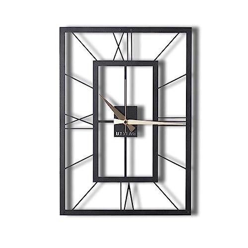 Quadratische Wanduhr, Metall, dekorativ, 70 x 49 cm von WELL HOME MOBILIARIO & DECORACIÓN