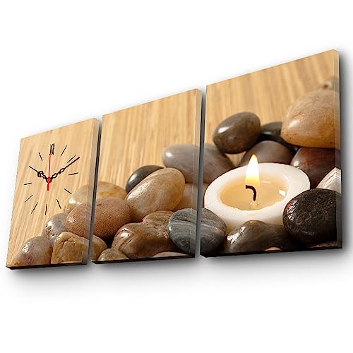 Wanduhr aus Leinwand, dekorativ, 3 Stück von WELL HOME MOBILIARIO & DECORACIÓN