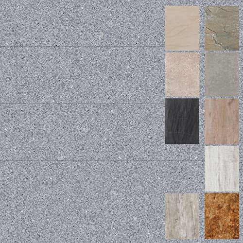 Aqua Granite Baalbek Wandverkleidung, 9-Stab-Kasten, 1,62 m2, 600 x 300 x 4 mm Platten von WELL HOME MOBILIARIO & DECORACIÓN