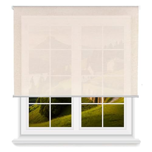 Rollo transparent, glatt, 160 x 250 cm (B x L) / Stoffgröße 157 x 245 cm von WELL HOME MOBILIARIO & DECORACIÓN
