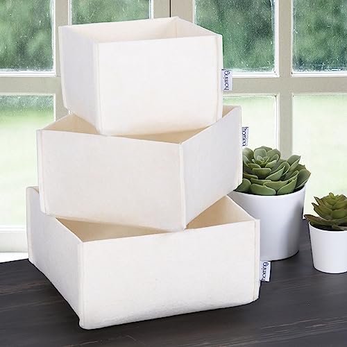 Schreibtisch-Organizer-Set (3-teilig) Creme von WELL HOME MOBILIARIO & DECORACIÓN