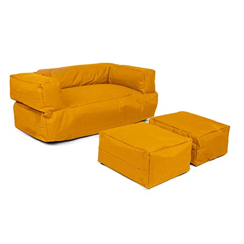 WELL HOME MOBILIARIO & DECORACIÓN Sessel 2 Pl + Sitzsack für Kinder, Orange von WELL HOME MOBILIARIO & DECORACIÓN
