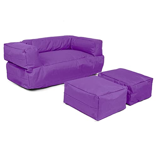 WELL HOME MOBILIARIO & DECORACIÓN Sessel 2 l + Sitzsack für Kinder, Violett von WELL HOME MOBILIARIO & DECORACIÓN