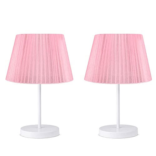 Set mit 2 Nachtlichtern 37 cm. rosa, Typ E 27 Max 60 W von WELL HOME MOBILIARIO & DECORACIÓN