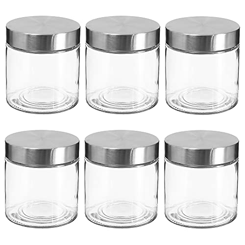 Set mit 6 Gläsern aus Glas und Edelstahl 750ML von WELL HOME MOBILIARIO & DECORACIÓN