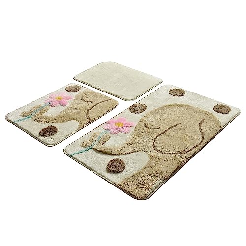 Setmat Set (3-teilig) Elefant Hellbraun von WELL HOME MOBILIARIO & DECORACIÓN