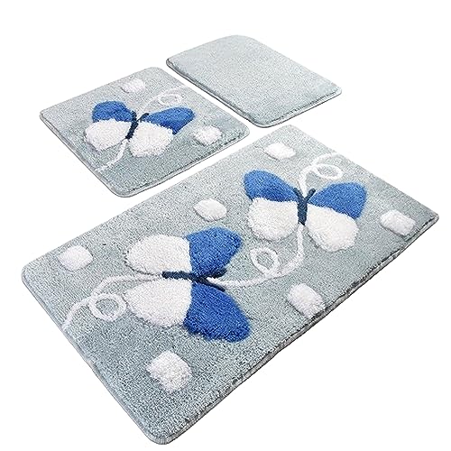 Setmat Set (3-teilig) hellblau mit Schmetterlingen von WELL HOME MOBILIARIO & DECORACIÓN