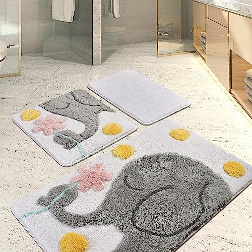 Setmat Set (3-teilig) weiß mit Elefant von WELL HOME MOBILIARIO & DECORACIÓN