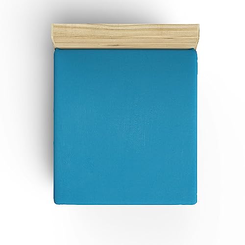 Spannbettlaken, 180 x 200 cm, Blau von WELL HOME MOBILIARIO & DECORACIÓN