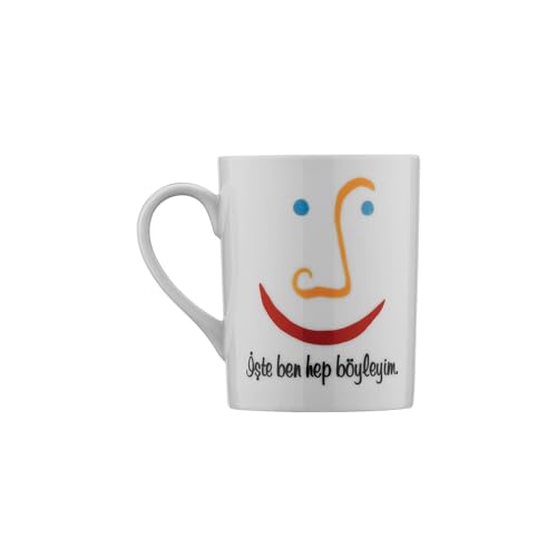 Tasse mit Spruch und Gesicht von WELL HOME MOBILIARIO & DECORACIÓN