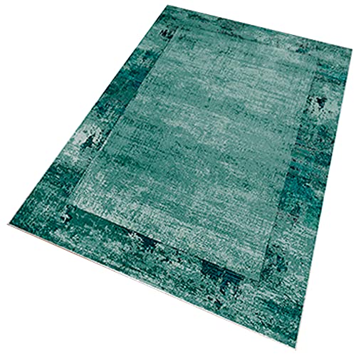 Bedruckter Polyesterteppich 120 x 180cm Modell WH1018 aquamarin von WELL HOME MOBILIARIO & DECORACIÓN