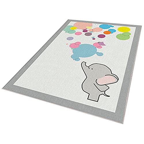 Bedruckter Polyesterteppich 100 x 200cm mehrfarbig Modell Bubbles von WELL HOME MOBILIARIO & DECORACIÓN