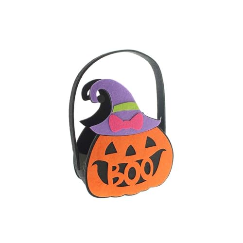 Terrorifizierter Korb, Kürbis-Design, Orange für Halloween von WELL HOME MOBILIARIO & DECORACIÓN