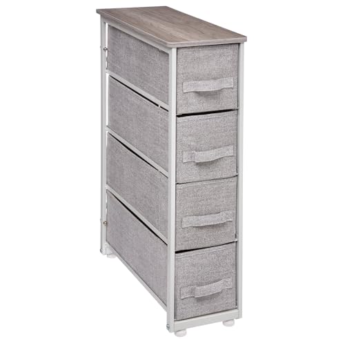 WELL HOME MOBILIARIO & DECORACIÓN Aufbewahrung mit 4 Schubladen, hellgrau von WELL HOME MOBILIARIO & DECORACIÓN