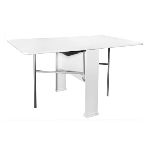 WELL HOME MOBILIARIO & DECORACIÓN Ausziehbarer Tisch mit Flügeln, Weiß, 134 X 80 X 74 cm von WELL HOME MOBILIARIO & DECORACIÓN