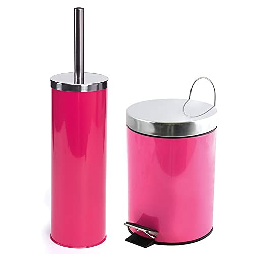 WELL HOME MOBILIARIO & DECORACIÓN Badezimmer-Deko-Set: 3 Liter Papierkorb und passende Garnitur in Fuchsia WELL HOME MOBILIARIO & DECORACIÓN Badezimmer-Deko-Set: 3 Liter Papierkorb und passende Garnitur in Fuchsia von WELL HOME MOBILIARIO & DECORACIÓN