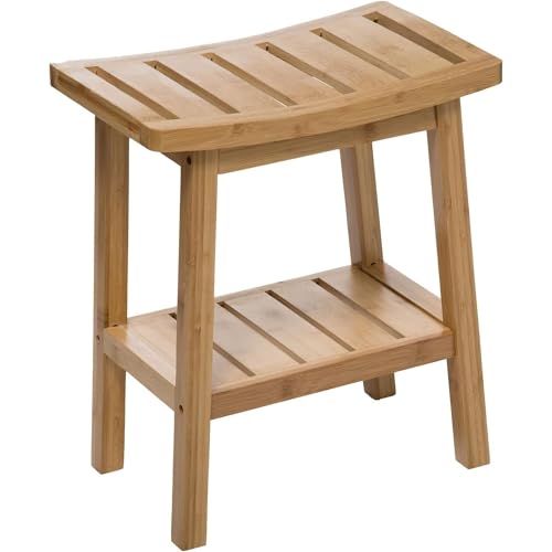 WELL HOME MOBILIARIO & DECORACIÓN Bambushocker, Harmonie, japanischer Zen-Stil, 46 x 39 x 25 cm (H x B x T) von WELL HOME MOBILIARIO & DECORACIÓN